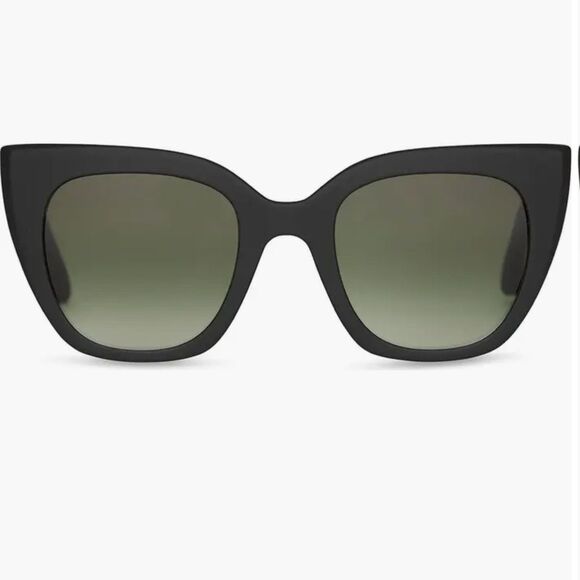 TOMS Women's Traveler Collection Black Matte Sydney Cat-Eye Sunglasses Retro - Picture 1 of 9